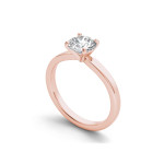 Rose Gold 1ct TDW Diamond Engagement Ring by Yaffie.