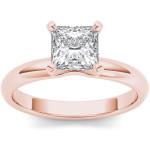 Yaffie Rose Gold 1 Carat Diamond Solitaire Engagement Ring