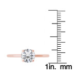 Rose Gold Yaffie Ring with Stunning 1ct Diamond Solitaire