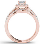 Yaffie Rose Gold Princess-Cut Diamond Bridal Set (5/8ct TDW)