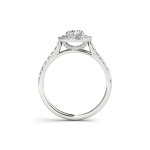 Dazzling Yaffie 1 1/10ct TDW Diamond Halo Engagement Ring in White Gold!