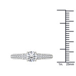 Diamonds Galore! Yaffie White Gold 1 1/2ct TDW Three-stone Anniversary Ring