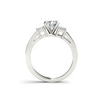 Celebrate Love with Yaffie 1 1/3ct TDW Diamond Three-Stone Anniversary Ring in White Gold