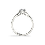 Sparkling Yaffie White Gold Engagement Ring with a Half Carat Round Diamond Solitaire