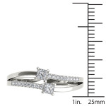 Yaffie WG 1/3ct TDW 2-Stone Diamond Proposal Ring in Elegant White