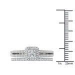 Yaffie Princess-cut diamond ring with 1ct TDW in White Gold Engagement Ring.