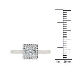 Yaffie Royal White Gold Ring with 1ct Princess Cut Diamond – Perfect for your Proposal