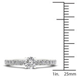 Yaffie Classic 3/4ct TDW Diamond Engagement Ring in White Gold