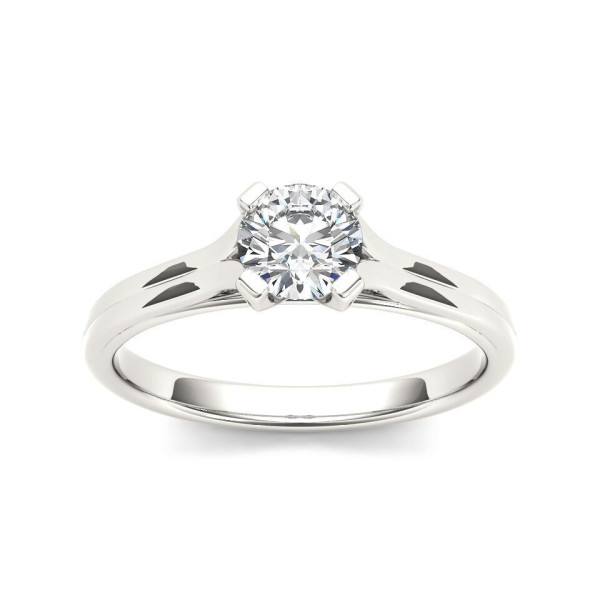 Yaffie Classic White Gold Engagement Ring with 3/4ct Diamond Brilliance