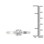 Yaffie Classic White Gold Engagement Ring with 3/4ct Diamond Brilliance