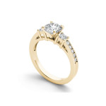 Celebrate Your Love with a Yaffie Gold Three-Stone Anniversary Ring Set with 1 1/3ct TDW Diamonds