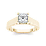 Yaffie Gold Princess Diamond Solitaire Ring, 1.25ct Total Diamond Weight