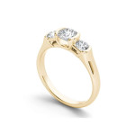 Celebrate Love with Yaffie Gold 1.25ct TDW Diamond Trilogy Anniversary Ring!