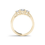 Gold Yaffie Three-Stone Ring with 1 1/4ct TDW Diamonds