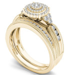 Yaffie Gold Diamond Bridal Set