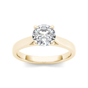 Capture Hearts with Yaffie 1ct TDW Diamond Solitaire Engagement Ring