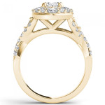 Say Yes to an Oval Diamond Halo Engagement Ring by Yaffie Gold - 2.5ct TDW