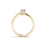 Sparkling Yaffie Gold Diamond Engagement Ring - 3/4 Total Carat Weight