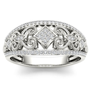 Stylishly Sparkling Yaffie Diamond Engagement Ring with 1/5ct TDW