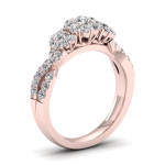 Introducing the Divine Yaffie Diamond Bypass Ring with 1ct TDW