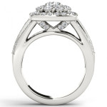 Yaffie 2ct Diamond Halo Engagement Ring - Sparkle and Style in One!