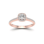 Dazzling Yaffie Engagement Ring with 5/8ct TDW Diamond Halo
