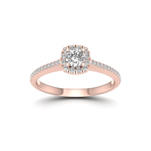 Halo Diamond Engagement Ring - 5/8ct TDW by Yaffie