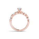 Rose Gold Engagement Ring with 1ct of Stunning TDW Diamonds