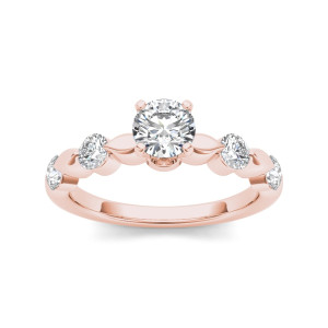 Rose Gold Engagement Ring with 1ct of Stunning TDW Diamonds