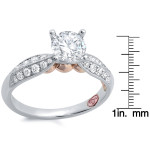 Designer Diamond Engagement Ring by Yaffie Demarco - White Gold & 1ct TDW