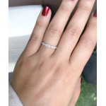 Twisted Diamond Band with Endless Sparkle - Intertwined with Love