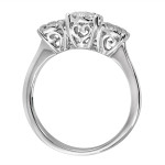 Unity Ring with 1ct TDW Diamonds in Luxe White Gold by Yaffie