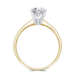 Golden Yaffie Solitaire Engagement Ring with Sparkling 1/3ct TDW Diamond