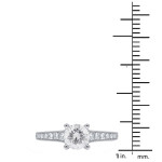 Boxed Beauty: Yaffie White Gold Diamond Engagement Ring (1 1/3ct TDW) boasting G-H/SI-I1 Clarity.