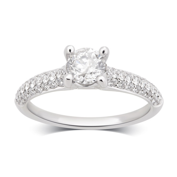Elevate the Moment with Yaffie White Gold Diamond Ring, 1 1/4ct TDW in a Box - G-H/SI-I1