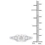 Sparkling Yaffie Diamond Engagement Ring in White Gold - 1 3/8ct TDW - Arrives in Elegant Box - Glistening G-H/SI-I1 Quality