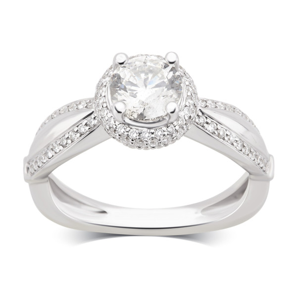 Dazzle with Yaffie 1 5/8ct TDW White Gold Diamond Ring, elegantly presented in a chic box. Sparkling with G-H/SI-I1 diamonds, this engagement ring is the epitome of sophistication.