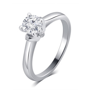 White Gold Diamond Engagement Ring by Yaffie - Stunning 1/2ct TDW