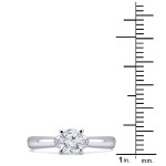 White Gold Diamond Engagement Ring by Yaffie - Stunning 1/2ct TDW