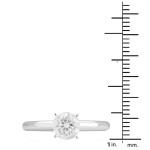Gold and White Yaffie Engagement Ring with 1.25ct TDW Diamonds, Presented in a Deluxe Box.