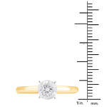 Gold and White Yaffie Engagement Ring with 1.25ct TDW Diamonds, Presented in a Deluxe Box.