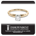 Engage in Elegance with Yaffie White and Gold Solitaire Diamond Ring - Featuring 1/4ct TDW