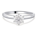 Yaffie Golden 1/2ct TDW Sparkling Solitaire Engagement Ring.