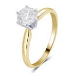 Yaffie 3/4ct TDW Diamond Solitaire Engagement Ring in Stunning Gold