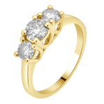 Yaffie Sparkling Diamonds: A 1.5ct 3-Stone Anniversary Ring