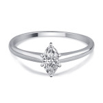Marquise Sparkle - 1/2ct TDW Yaffie Gold Diamond Engagement Ring.