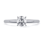 Lustrous Love: Yaffie 1/5ct Sparkling Round Diamond Solitaire Ring for Your Engagement