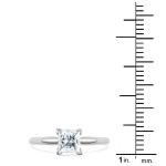 Golden Yaffie 1ct Princess-Cut Diamond Solitaire Ring for Engagements