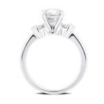 Sparkling 1 3/4ct Round Diamond Engagement Ring in Yaffie White Gold