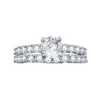 Yaffie 2.5ct TDW Diamond Bridal Set in White Gold
